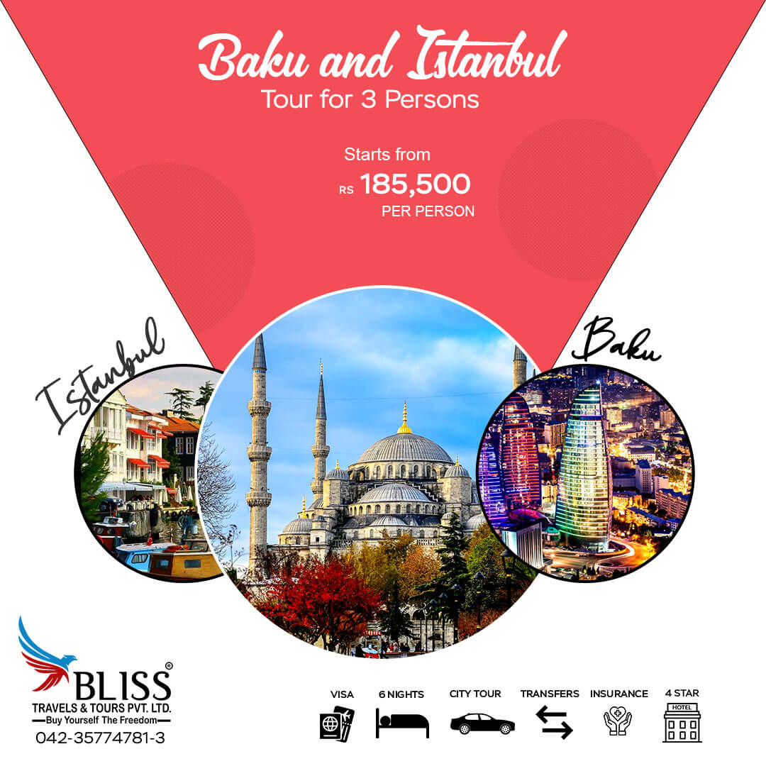 Baku-&-Istanbul-Tour-for-3-Persons